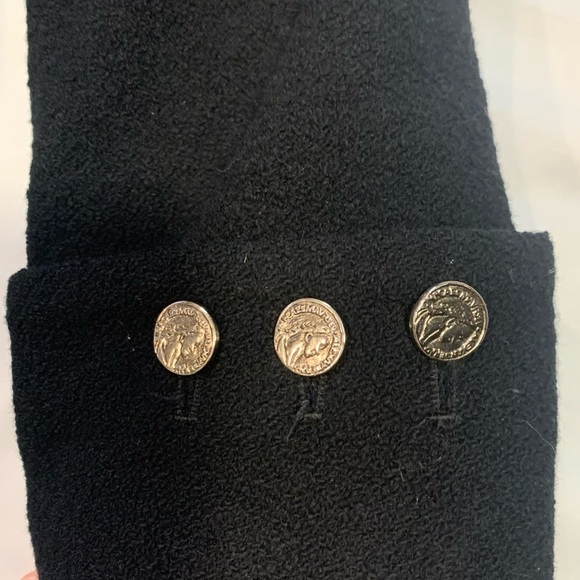 Jones New York Longline Wool Winter Dress Coat with  Faux Fur Collar, Size 10 - Picture 3 of 8